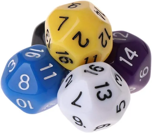 Miniatura 4 de Juego de 10 dados poliédricos D16 para Calabozos y Dragones de 16 caras