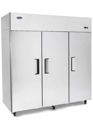 Atosa MBF8003GR Congelador de alcance de 78 ″ para restaurante Hotel Cafetería Steak House | Compresor de montaje superior, 64.9 pies cúbicos | 3