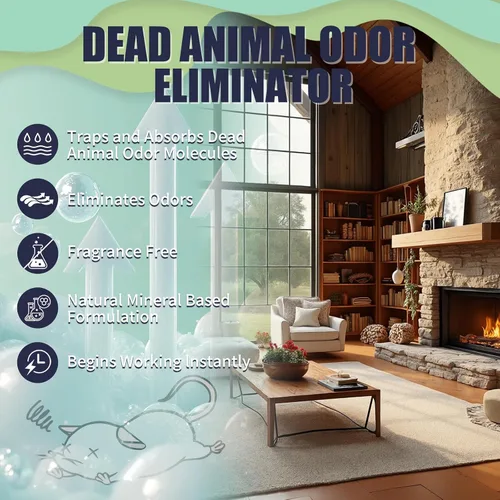 Miniatura 3 de Eliminador de olores de animales para eliminar olores fuertes, eliminador de olores de animales muertos, uso seguro en interiores y exteriores