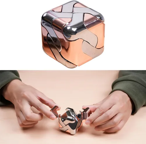 Miniatura 7 de Metal-Puzzles 3D-Brain-Teaser Toys: Geniales Gadgets-Stuff Box Puzzles-Juguete para niños, niños, adolescentes y adultos, herramientas