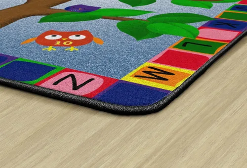 Miniatura 6 de Flagship Carpets Alfombra educativa con diseño de búhos del alfabeto para el aula o la habitación de los niños, tapete de juego para enseñar
