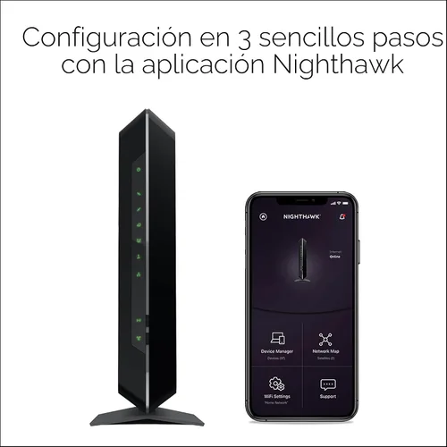Miniatura 6 de NETGEAR Nighthawk - Combo de módem router C7000 compatible con proveedores de cable, incluyendo Xfinity de Comcast, Spectrum, Cox, planes de hasta