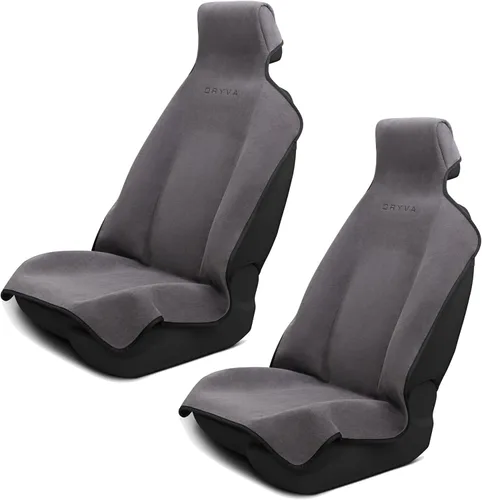 Miniatura 10 de Dryva Asiento - Toalla de microfibra premium para asiento de automóvil, impermeable y resistente al sudor, ajuste universal, lavable a máquina, Beige