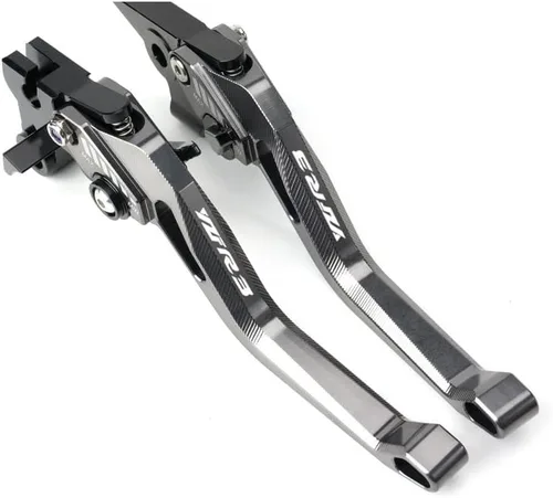 Miniatura 7 de TEMKIN W 3D Rhombus CNC - Palanca de freno de embrague corto ajustable para motocicleta Yamaha YZFR3 YZF-R3 MT03 MT 03 2014 2015 2016 2017 2018-2022