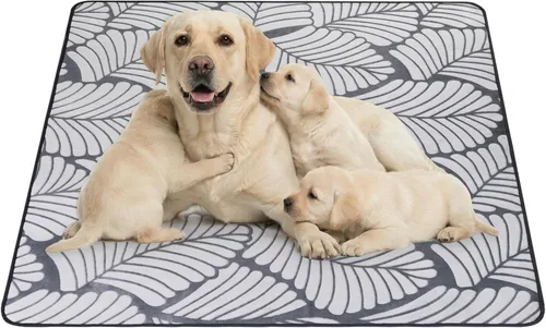 Miniatura 20 de Qeils Almohadillas reutilizables para cachorros, paquete de 2 almohadillas lavables para orina para perros, almohadillas antideslizantes