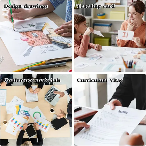 Miniatura 7 de Protectores de hojas de plástico duro de 8.5" x 11", protectores rígidos transparentes impermeables, fundas de plástico para papel y fotos