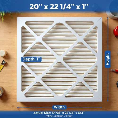Miniatura 3 de Aerostar Multi - Filtro de aire de 1 pulgada para aire acondicionado y horno, Blanco