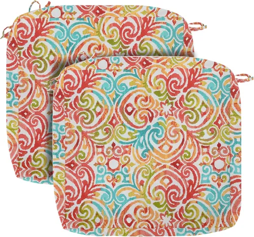 Miniatura 33 de FUNHOME Fundas de Cojín para Sillas de Exterior, Paquete de 2, ¡Sin Relleno! Fundas de Cojín de Repuesto para Patio 20" x 18" x 4", Resistentes al