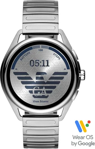 Miniatura 4 de Emporio Armani - Smartwatch 3 con tecnología Wear OS de Google con altavoz frecuencia cardíaca GPS NFC y notificaciones de celular inteligente