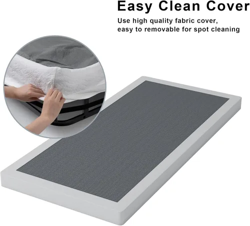 Miniatura 6 de Vehowy - Somier de 4 Pulgadas para Cama Individual, Somier de Tamaño Individual Únicamente, Base de Colchón Resistente, Base de Cama Metálica