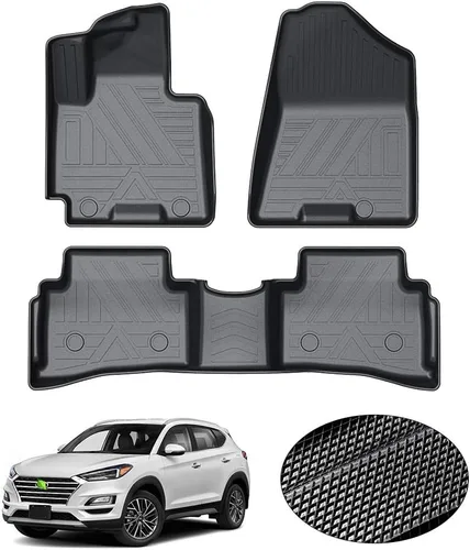 Miniatura 40 de KUST Alfombrillas de suelo personalizadas para Nissan Titan 2017-2024/Nissan Titan XD Crew Cab 2016-2024