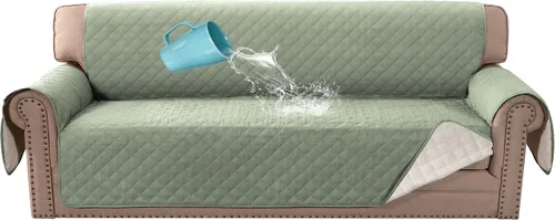 Miniatura 35 de H.VERSAILTEX Funda para Silla y Sofá 100% Impermeable, Protector de Muebles con Correas Elásticas para Mascotas, Niños, Niños, Perros, Gatos