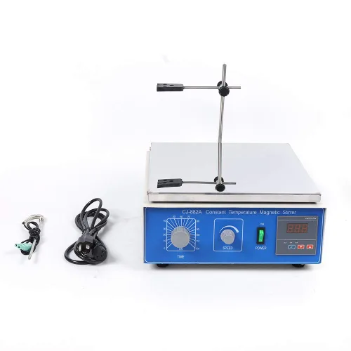 Miniatura 2 de Agitador magnético digital de placa caliente de 10L 300W, mezclador de laboratorio con calefacción termostática, velocidad ajustable de 0-1250 RPM