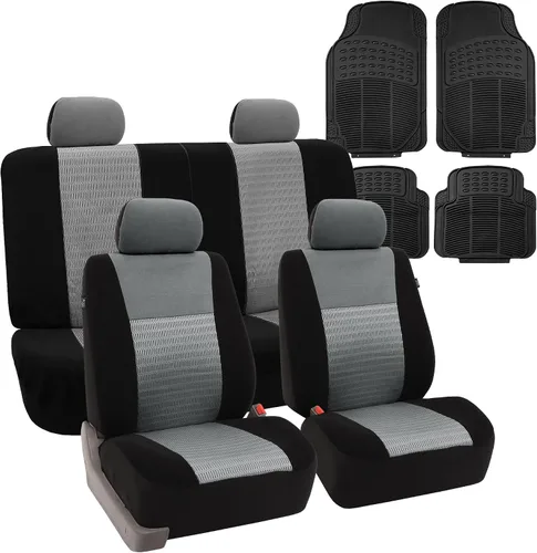 Miniatura 10 de FH Group Juego combinado: Trendy Elegance 3D Air Mesh Juego completo de fundas de asiento de coche, bolsa de aire y listo para dividir