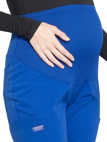 Miniatura 3 de Cherokee Pantalones de maternidad para mujer, ropa de trabajo profesional suave elástico WW220