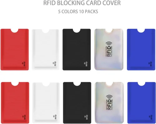 Miniatura 2 de fancyfree Fundas de bloqueo RFID, prevención de robo de identidad RFID, fundas para tarjetas de crédito RFID, fundas para tarjetas de diseño delgado