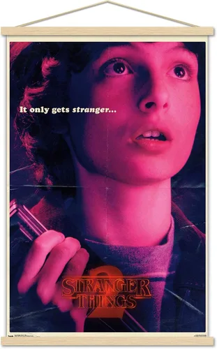 Miniatura 16 de Netflix Stranger Things: Temporada 2 - Póster de pared de Mike, 22.4 x 14.7 pulgadas, versión con marco de madera de Barnwood