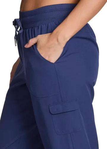 Miniatura 31 de RBX - Pantalón capri deportivo con cordón,ligero, con bolsillos y estilo cargo, para mujer
