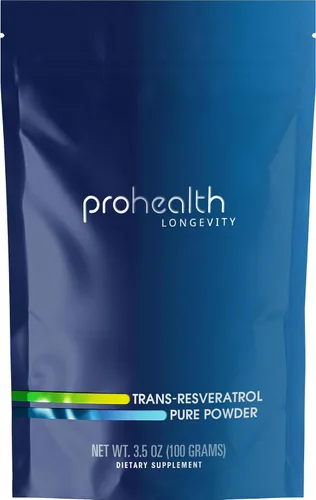 Miniatura 10 de ProHealth Longevity - Polvo de resveratrol puro micronizado de 1.06 oz - 98% grado farmacéutico puro, 1000 mg por cucharada, absorción superior