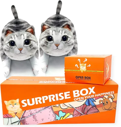 Miniatura 8 de Divertidas pantuflas de gato mullidas para mujer, zapatos de casa esponjosos, bonitas pantuflas de animales para interiores y exteriores, suaves