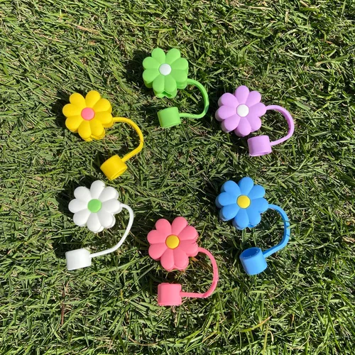 Miniatura 4 de Tapa de popote para copa Stanley, 6 piezas de 0.4 pulgadas de diámetro, reutilizable, a prueba de polvo, compatible con Simple Modern y vaso