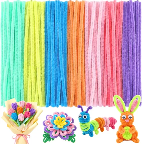 Miniatura 8 de Yunsailing 200 limpiapipas de 0.236 in x 12 pulgadas, tallos de felpilla limpiadores de tuberías, suministros de arte, suministros de arte