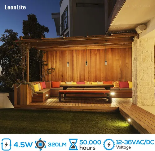 Miniatura 2 de LEONLITE Luces LED de paisaje de bajo voltaje, luz colgante de paisaje de 12 V, certificación UL, luces colgantes para exteriores, para árbol, Latón