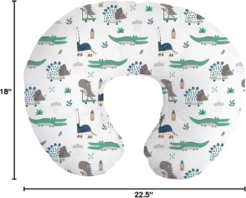Miniatura 8 de Little Grape Land - Almohada de lactancia mejorada, lactancia materna y biberón durante 0 a 16 meses, funda suave lavable a máquina con relleno