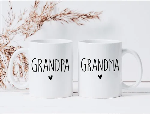 Miniatura 2 de Promoted To Grandparent 2026 - Juego de tazas de café para abuelos por primera vez, regalos de anuncio de embarazo para nuevos abuelos, regalos