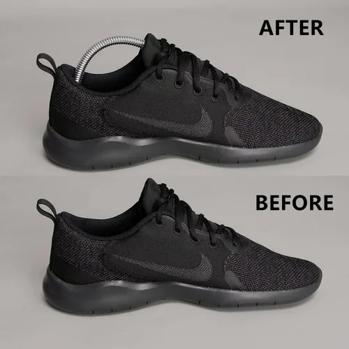 Miniatura 7 de 10 pares de árboles de zapatos de plástico para hombres (blanco)