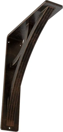 Miniatura 21 de Ekena Millwork BKTM02X10X12TGLABS Soporte de metal, 2 pulgadas de ancho x 10 pulgadas de profundidad x 12 pulgadas de alto, latón envejecido