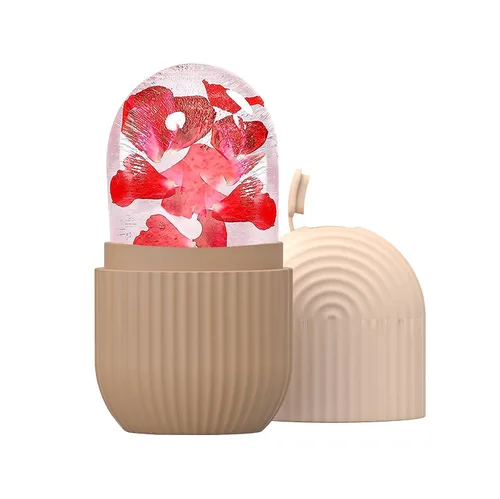 Miniatura 9 de Joyeee Rodillo facial de hielo, molde de silicona reutilizable, masaje facial, belleza facial, herramientas para el cuidado de la piel, aplica hielo