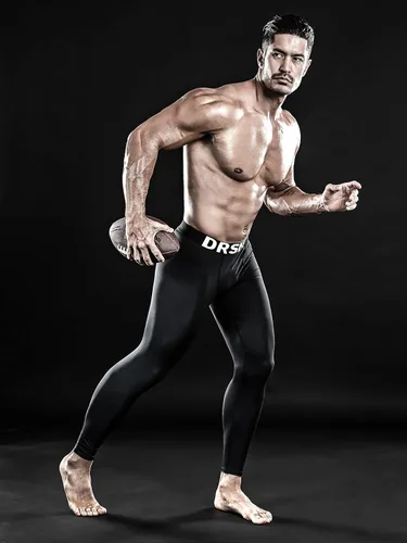 Miniatura 7 de DRSKIN Paquete de 5, 4, 3 o 1 pantalón de compresión para hombre, leggings deportivos, capa base, correr, atletismo, entrenamiento, activo