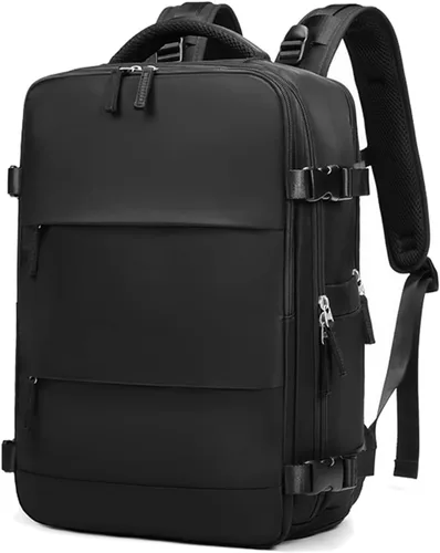 Miniatura 8 de Somago Mochila de viaje con 3 compartimentos grandes, aprobada por aerolíneas, mochila de mano casual, para portátiles de hasta 16 pulgadas, Verde