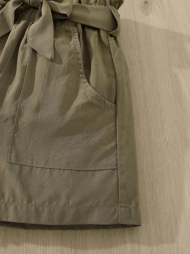 Miniatura 5 de Conjunto de camiseta de manga corta floral y pantalón corto de verano con bolsillos en la cintura