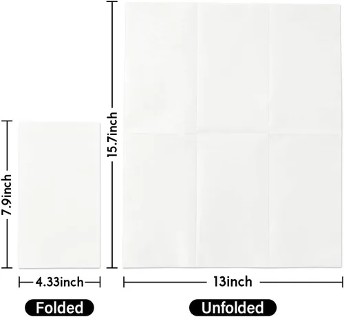 Miniatura 3 de Vplus Paquete de 200 unidades de toallas de invitados de calidad premium desechables, servilletas de cena suaves y absorbentes, servilletas