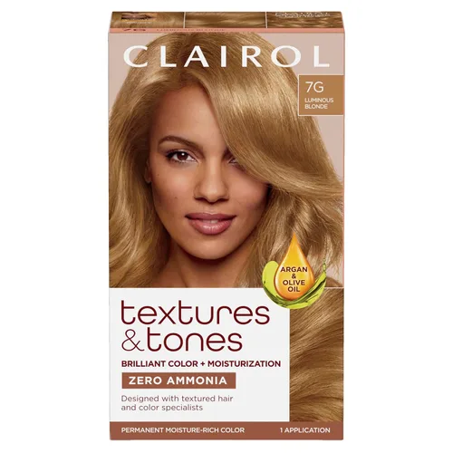 Miniatura 25 de Clairol Textures & Tones - Tinte permanente para el cabello, color de cabello negro sedoso 1B, paquete de 1 unidad 1B negro sedoso