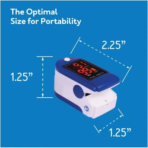Miniatura 9 de Roscoe Medical Monitor de saturación de oxígeno con oxímetro de pulso de dedo, monitor o2 de pulso de buey para pediátricos y adultos, solo uso