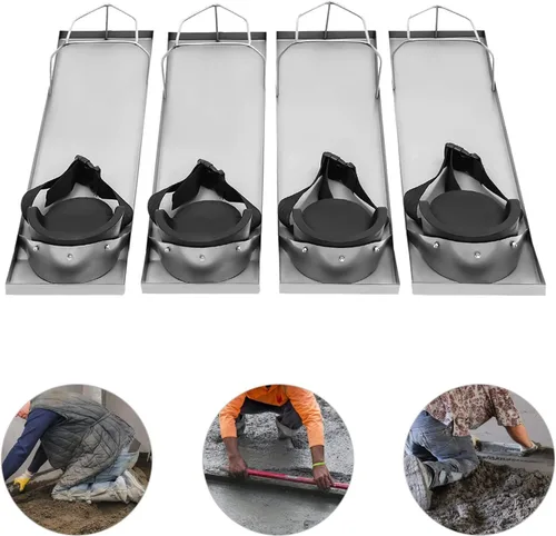 Miniatura 9 de Rodilleras de hormigón, 28 x 8 pulgadas, de acero inoxidable, curvadas con rodilleras, rodilleras, tablas de kneedboards de concreto, deslizadores