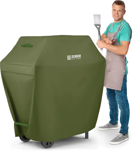Miniatura 17 de ZOBER Funda resistente para parrilla de barbacoa, 58 pulgadas, impermeable, de doble capa, se adapta a la cubierta de parrilla de gas Weber