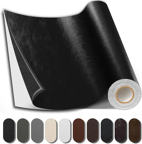 Miniatura 18 de Cinta de reparación de cuero Shagoom, parche de reparación autoadhesivo impermeable de 17X79 pulgadas, parches grandes de vinilo DIY para sofás