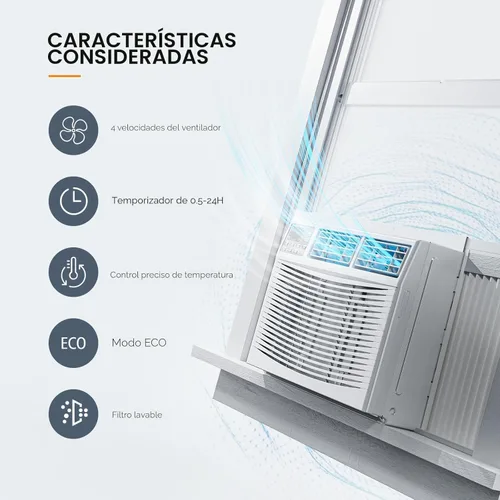 Miniatura 5 de ROVSUN - Aire acondicionado para ventana de 12000 BTU con función de calor, unidad de aire acondicionado y calentador combo con control inteligente