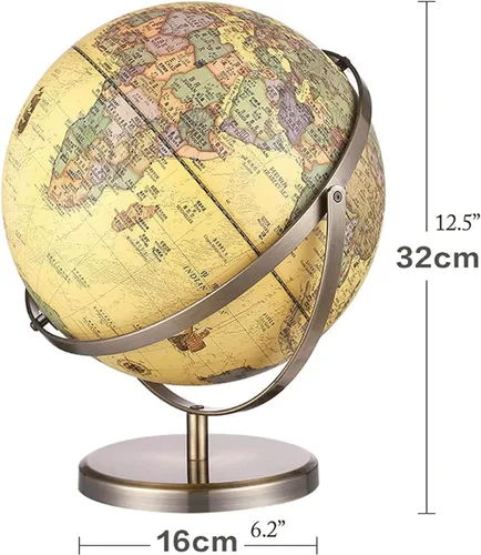 Miniatura 2 de Globos geográficos de 720 ° de rotación completa de alta definición globo mundial de escritorio globos geográficos para adultos estudiantes globos