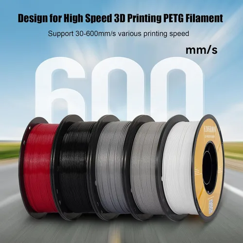 Miniatura 2 de Kingroon - Filamento de impresora 3D PETG de alta velocidad de 0.069 pulgadas, filamento rápido para impresora 3D para filamento de impresión hiper