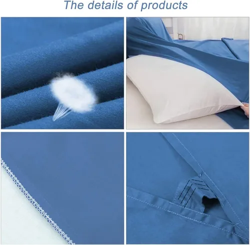 Miniatura 3 de Sleeping Bag Liner Camping Travel Home Bed Sheet Lightweight Breathable Hotel Compact Sacks