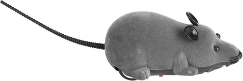 Miniatura 8 de Juguete de control remoto para gatos, juguete electrónico de rata para gatito, divertido simulación de persecución, juguetes de animales, regalo Gris