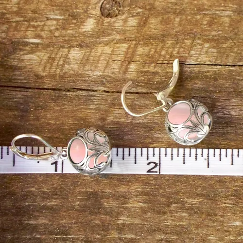 Miniatura 75 de Bottled Up Designs Aretes de encaje vintage hechos a mano, plata esterlina, ecológicos, fabricados en Estados Unidos, regalos de cumpleaños, día