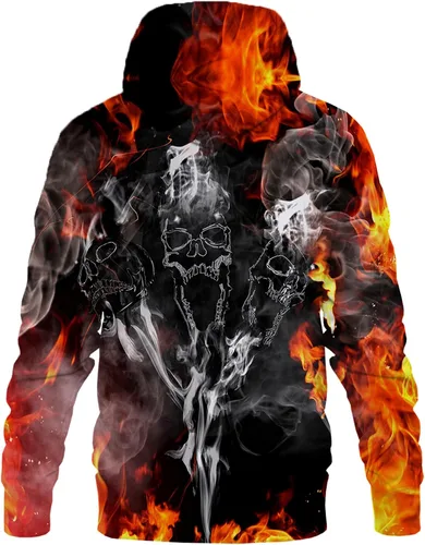 Miniatura 3 de Yasswete - Sudadera con capucha, unisex, estampado en 3D y bolsillos grandes