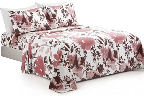 Miniatura 8 de Marina Decoration Ropa de cama ultra suave y sedosa con bolsillo profundo, rayón derivado de bambú para todas las estaciones, juego de sábanas de 6