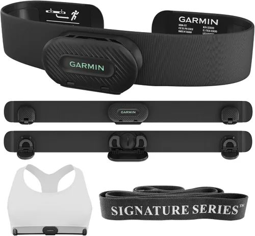 Garmin HRM - Correa de pecho para monitor de frecuencia cardíaca, transmisión inalámbrica en tiempo real para ejercicio en interiores y exteriores |